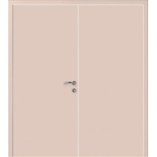 Двери Капель Classic ПВХ моноколор RAL9001 кремовый двустворчатая