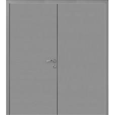 Двери Капель Classic ПВХ моноколор RAL7040 серый двустворчатая