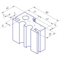 Коробка ПВХ телескоп 80мм (2,1м), белый