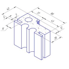Коробка ПВХ телескоп 80мм (2,1м), белый