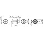 Ручка поворотная DSS-02-BK6 нержавейка 304