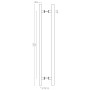 Ручка-скоба PH-22-25/825-INOX нержавейка